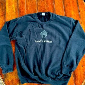 Saint Laurent Embroidered Sweatshirt